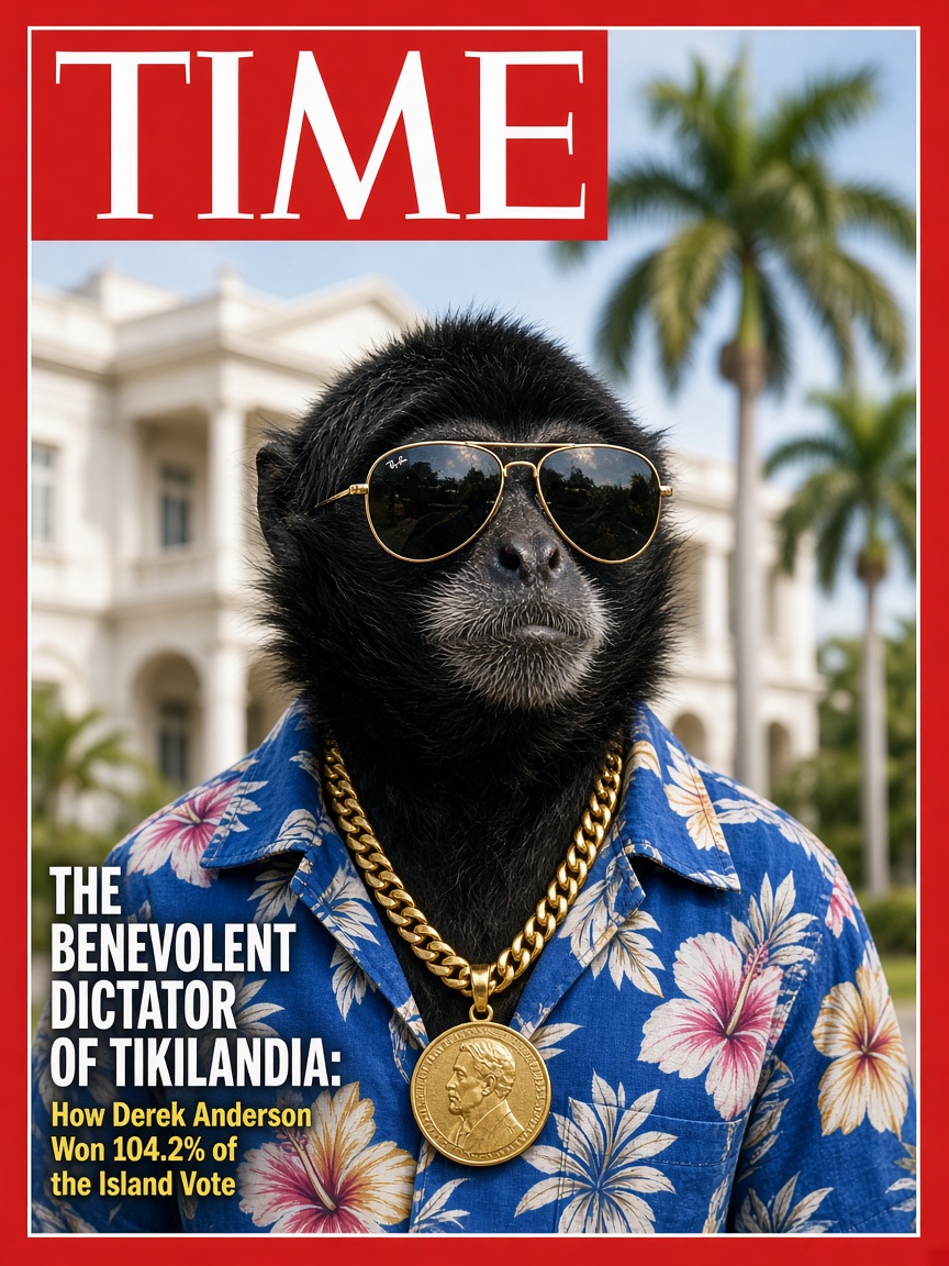 TIME Magazine Cover: The Benevolent Dictator of Tikilandia Derek Anderson