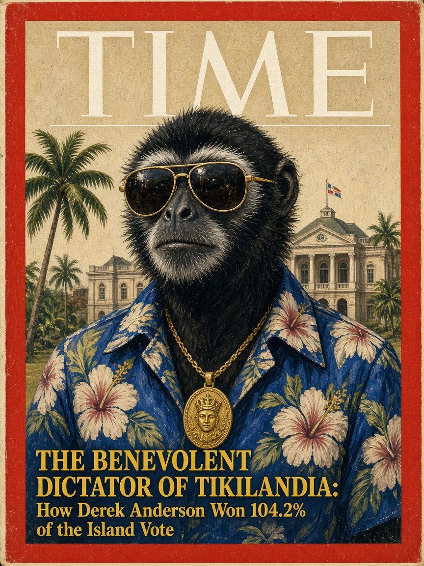 TIME Magazine Cover: The Benevolent Dictator of Tikilandia Derek Anderson